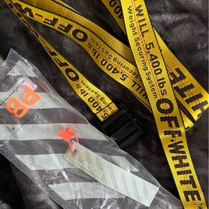 Off-white industrial belt (yellow) unisex
